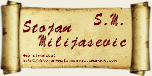 Stojan Milijašević vizit kartica